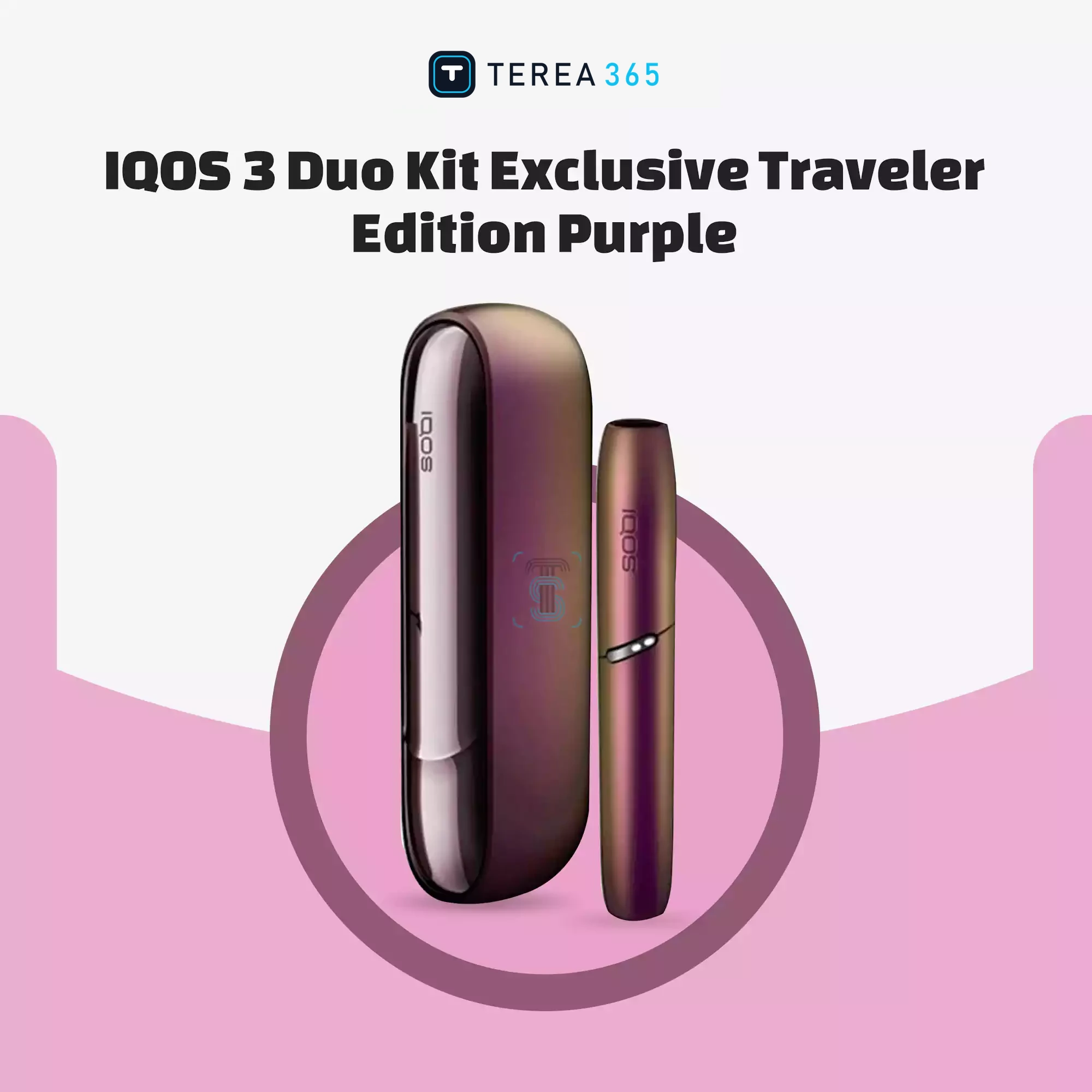 IQOS 3 DUO Kit Exclusive Traveler Edition Purple