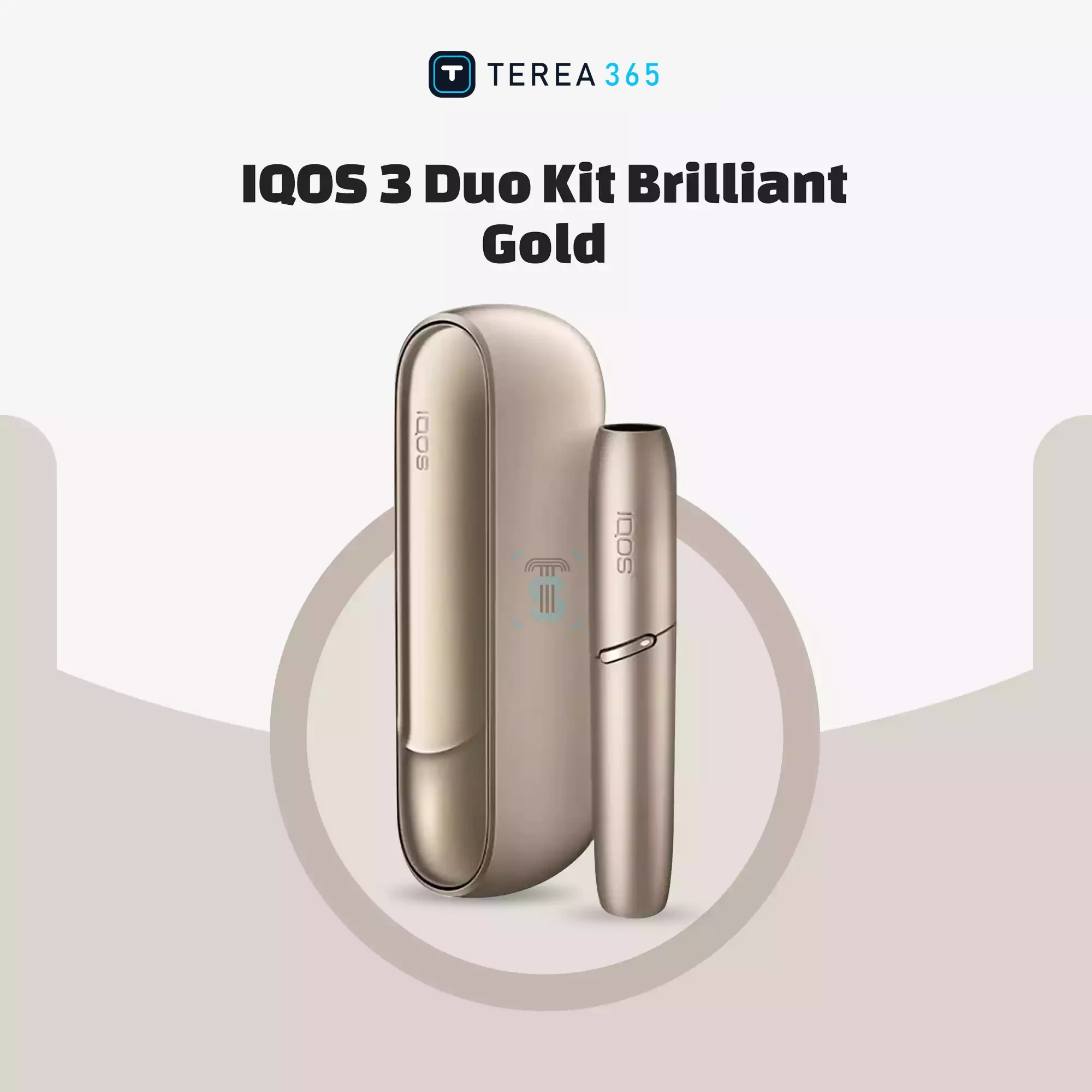 IQOS 3 DUO Kit Brilliant Gold