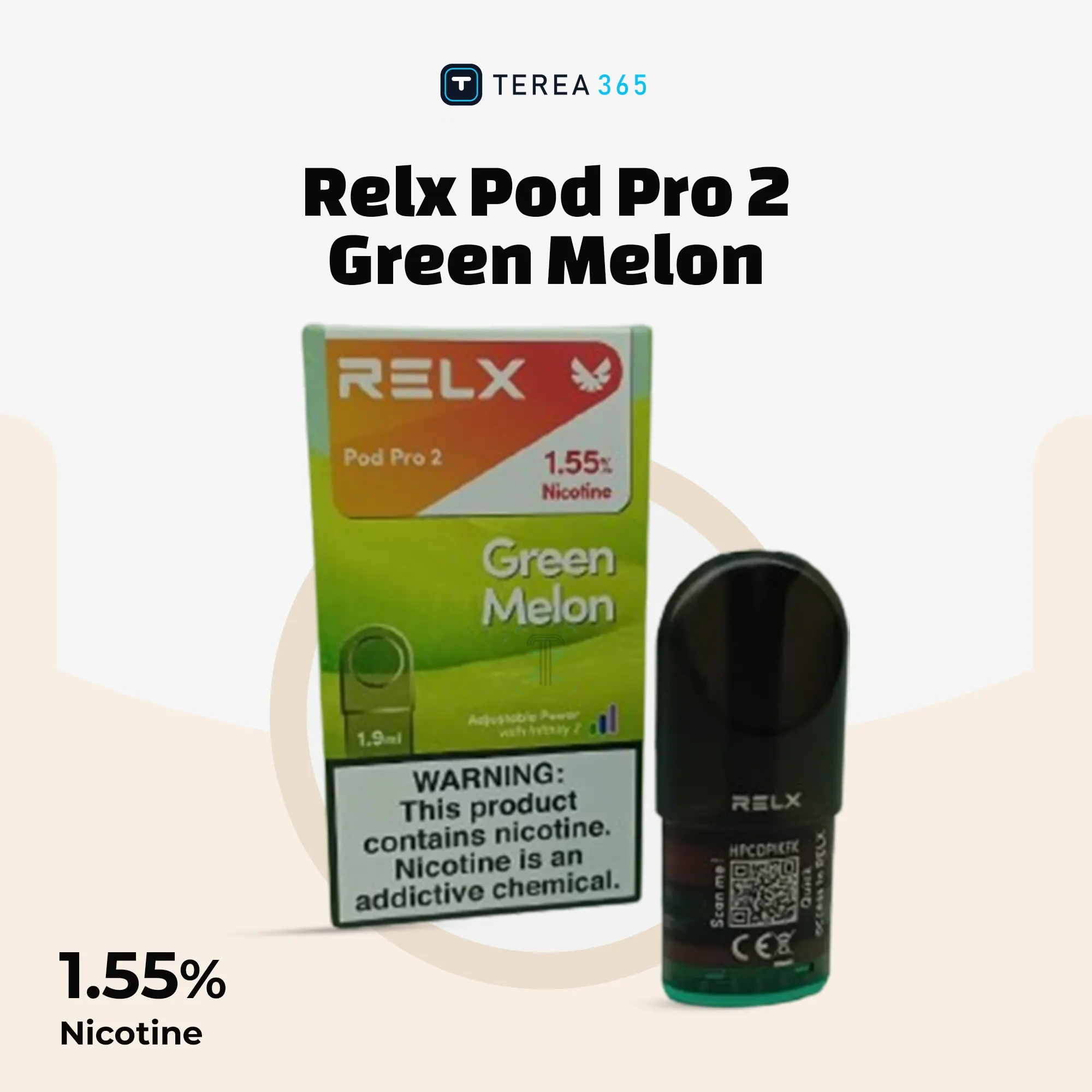 Relx Pod Pro 2 Green Melon 1.55%