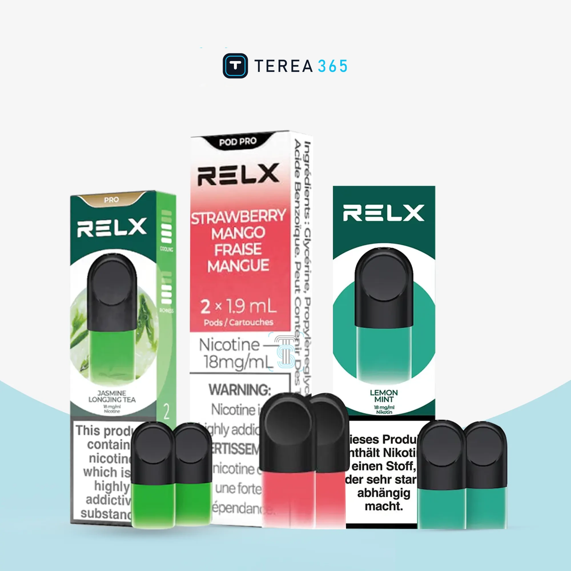 RELX Pod Pro 18mg Flavors