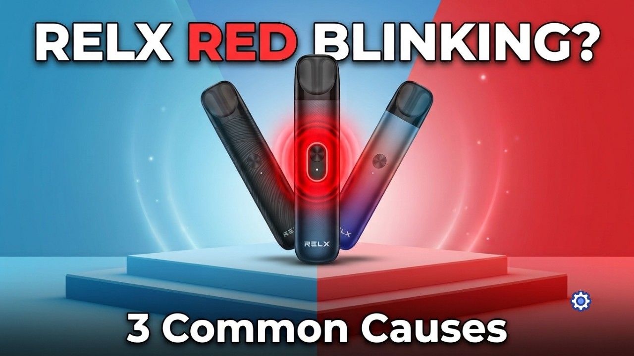 Why Is Your RELX Device Blinking Red While Inhaling? 3 Common Causes